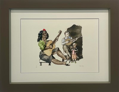 Serigrafia sobre papel 6/200. 50x70 cm Dimensão com moldura 80x102 cm